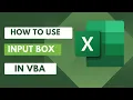 Mastering InputBox in VBA A Comprehensive Guide for Excel Users