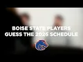 Boise State Football 2026 Schedule Reveal