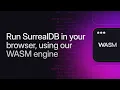 Run SurrealDB in your browser using our WASM engine