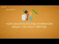 Making the transition from summer to school Tips for back to school