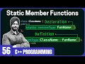 Static Member Functions in C
