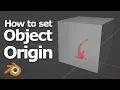 How to Set Object Origin in Blender Set Pivot Point with Shortcut