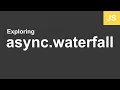How to use async waterfall in express js Node js async await asynchronous methods