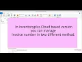 How to Configure Bill Numbers in InventoryPlus Software Online Offline Mode