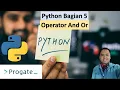 Operator And Or Python
