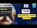 3Sum Leetcode 15 Two Pointers C Follow up - 4Sum K-Sum