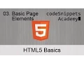 HTML Fundamentals 03 Basic Page Elements p br pre hn