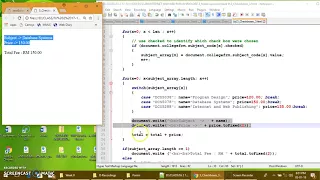 Lesson 12 JavaScript with Checkboxes
