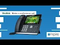 How to make a conference call on the Yealink T4 series