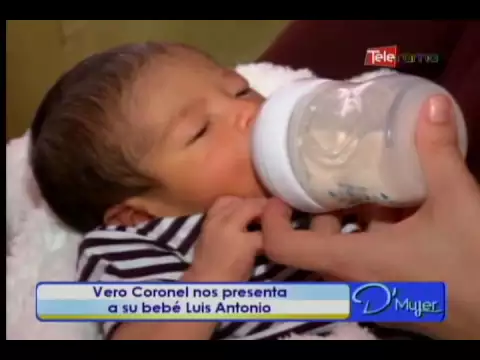 Vero Coronel nos presenta a su bebé Luis Antonio