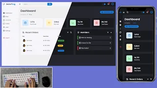 ASMR Programming - Responsive Admin Dashboard with Light Dark Mode