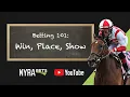 Horse Racing Betting Tutorial - Win Place Show Wagers