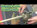 Stihl Line Trimmer - How to Quickly Exchange the Head in 20 seconds