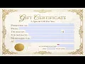 How to make fillable PDF Gift Certificate Using AI and Adobe Acrobat Pro