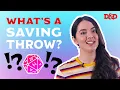 What is a Saving Throw Dungeons Dragons