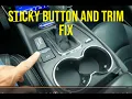 The BEST SOLUTION to fixing the MASERATI STICKY BUTTONS TRIM PROBLEM