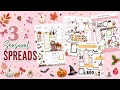 PLAN WITH ME FLIP THROUGH THREE SEASONAL SPREADS WITH NEW PLANYTHING SUBSCRIPTIONS