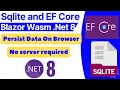 How to implement EF Core with SQLite DB in Blazor WebAssembly