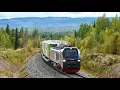 Download Lagu Diverted freight trains on Sweden’s Inland Line - Traffic disturbance in Norrland 2025