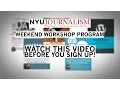 NYU Journalism Weekend Workshops