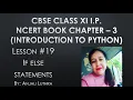 Lesson If Else Statement Python