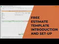 Free Estimating Spreadsheet Introduction and Setup