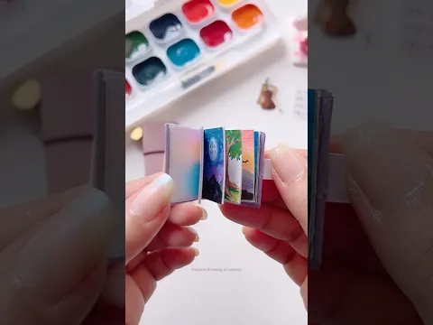 Mini painting book #painting #art #shorts