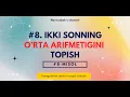 Flowgorithm 2 ta sonning o rta arifmetigini topish