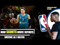 How NBA Scouts Write Reports During Games Luka Doncic
