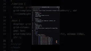 Make calendar in html and css