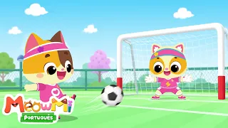 ⚽ Desafio de Futebol da Família Gato! Rosa vs Preto 🐱 | Músicas Infantis | Show da Família
