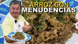 ¿Buscando qué cocinar? ¡Prepara este ARROZ CON MENUDENCIAS!