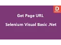 Selenium Visual Basic Net Get Page URL