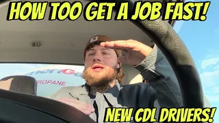 How to get a job as a new CDL driver Make Money FAST