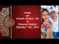 Lagu Vivaah van Avinash Jhinkoe - Rai en Shiwanie Meghoe. Zaterdag 7 december 2024.