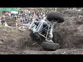 4x4 rock crawler off road vehicles in action in vehicle trial Raisio 2019
