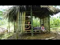 Download Lagu Solo Life Alone In The Woods: Busy Days Completing A New Bamboo House With My Little Daughter
