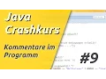 Java Crashkurs fur Anfanger in 3 Std KOMMENTARE IM PROGRAMM