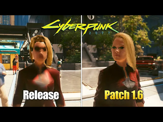 Cyberpunk 2077 1.0 vs Patch 1.6 -  Physics and Details Comparison