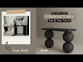DIY IKEA Hack Console Table w IKEA Salad Bowls Designer Furniture On A Budget