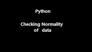 checking normality of data in python normal probability plot AD test Shapiro-Wilk test KS test