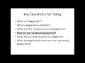 Recognizing Plagiarism Part 1