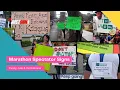 Funny cute motivational marathon spectator signs