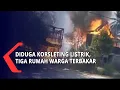 Download Lagu Diduga Korsleting Listrik, Tiga Rumah Warga Terbakar