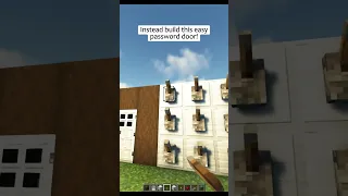 Password Door in Minecraft