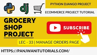 Online Grocery Shop Project Python Django Manage Order Page