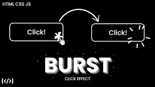 Burst Click Effect using HTML CSS JS Button Click Animation