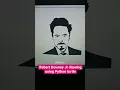 How to Draw Robert Downey Jr Using Python Draw Robert Downey Jr in just 3 lines of Python Code