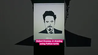 How to Draw Robert Downey Jr Using Python Draw Robert Downey Jr in just 3 lines of Python Code