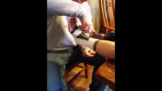 Tim Loock ankle taping for ILCC
